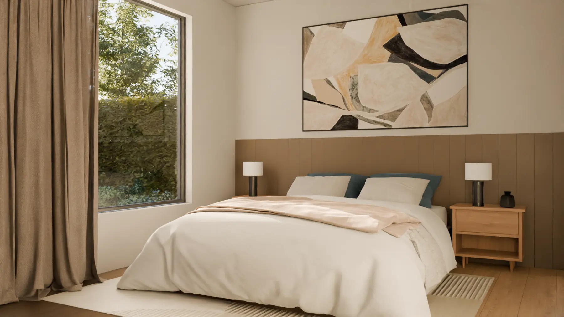 Main bedroom, natural light study